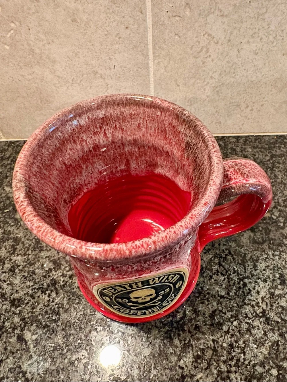 Red Ceramic Logo Mug